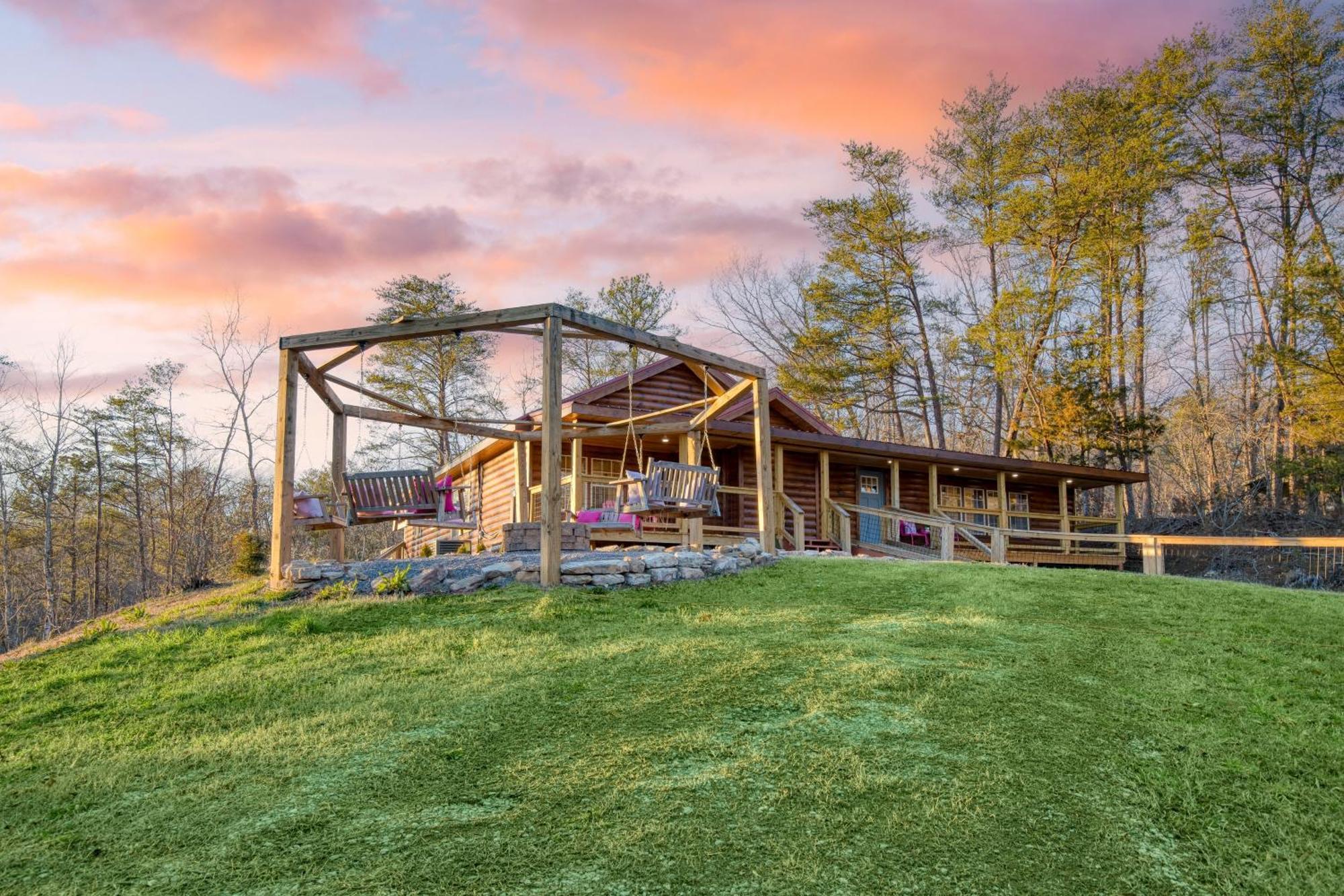 Pink Pines Avantstay Luxury Aesthetic Dream Home Indoor Pool Hot Tub Pigeon Forge Extérieur photo
