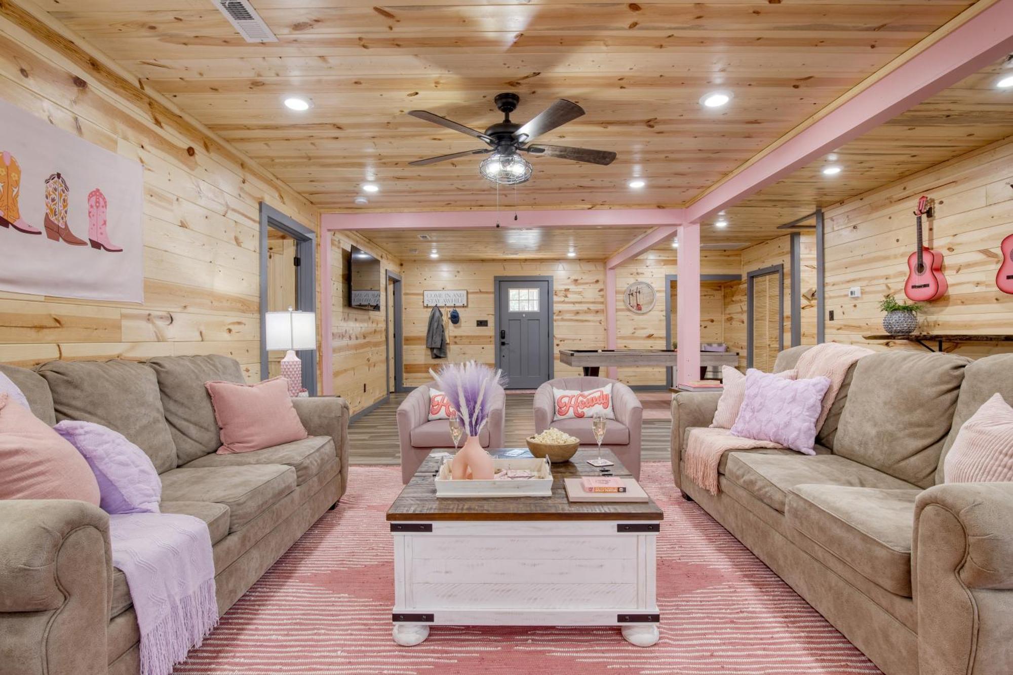 Pink Pines Avantstay Luxury Aesthetic Dream Home Indoor Pool Hot Tub Pigeon Forge Extérieur photo